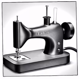 a sewing machine with an electric motor