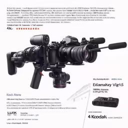 a brochure with a camera attached to it