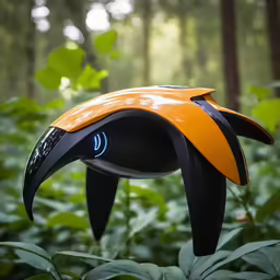 a close up of an outdoor object near plants