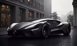the concept sports car on display in the city