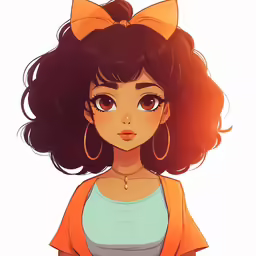 an anime character with a ponytail and big ears
