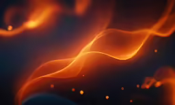 a fire with bright orange flames swirling on it