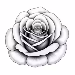 the center flower of a flower,a rose with two hands on the bottom and an eye on it