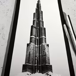 a picture with an object near it looking up
