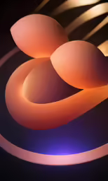 two eggs sit atop a bright yellow light
