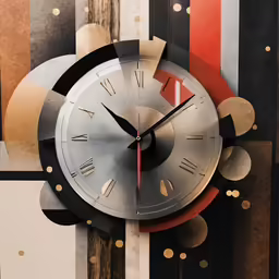 an image of a decorative wall clock on the wall