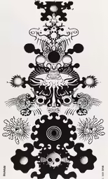 a drawing of an ornate design