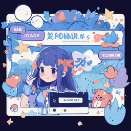 a anime avatar featuring the main character and her name