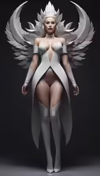 the 3d image is very beautiful and shows her figure