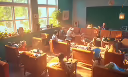 a couple of people are in some living room
