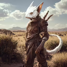 a person with a cat mask on and a costume