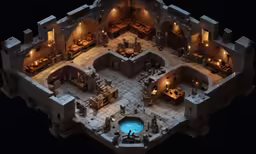 this 3d model is made to look like a castle