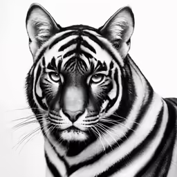 a tiger that is looking into the distance