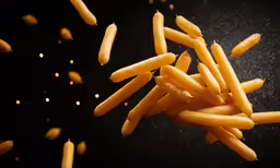 some french fries that have been fried and gone