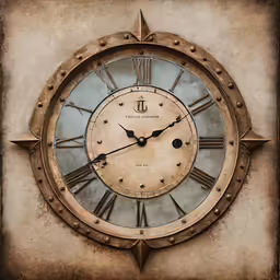 a decorative clock made of metal and some glass