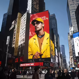 billboard advertising for a movie starring michael clowe