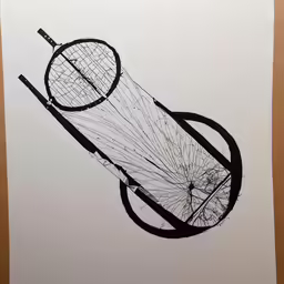 a piece of paper with an image of a cellphone