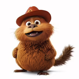 a little monkey wearing a red hat and holding something