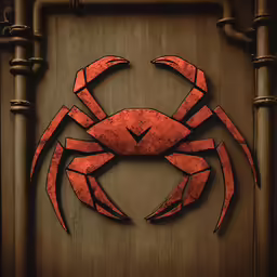 a crabs eye is cut out from a wood panel
