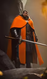 an image of a man wearing armor and holding a sword