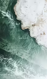the ocean water is so clear that the surface has no waves