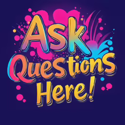 a photo of a sign saying ask questions here