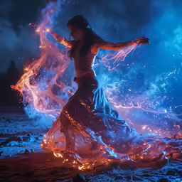 a dancer performs her dance skills in a show