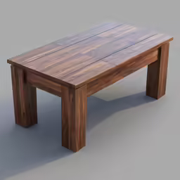 a wooden table that is made out of wood