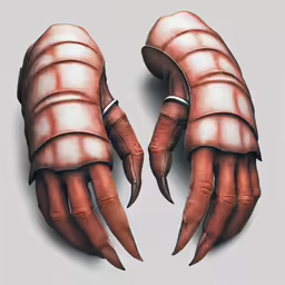 three claws that have been designed for an art project