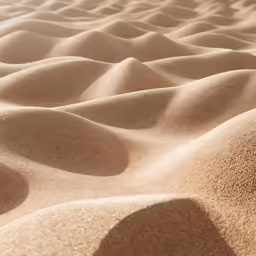 the beach sand is blowing in a very gentle breeze