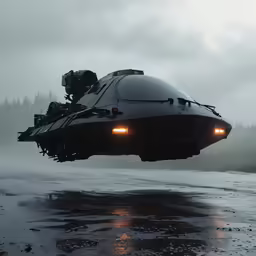 there is an image of a futuristic object in the air