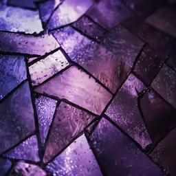 glass and stone mosaic tiles arranged in a triangle