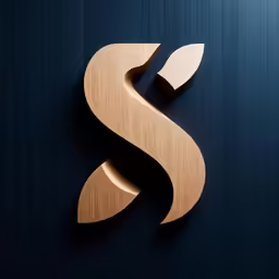 wooden alphabets that are carved into the shape of a s