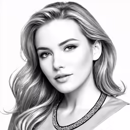 a black and white photo of a woman