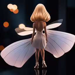 an image of a doll that has been dressed as fairy