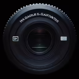 a close up shot of the front of a camera lens
