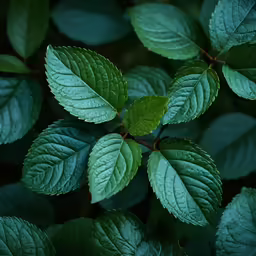 a small leaf sprouting on top of some green leaves