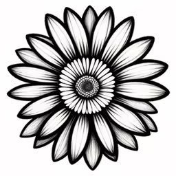 black and white flowers with leaves