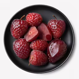 grapes and strawberries in a bowl with watermelon slices