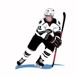 an image of a hockey player on the ice