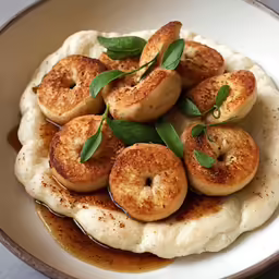 there is food that is on top of a plate