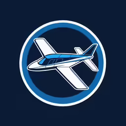 an airplane flying in a circle