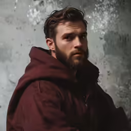 a man that is sitting down with his hand on his hips