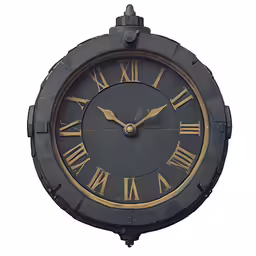 a large clock with roman numerals on it