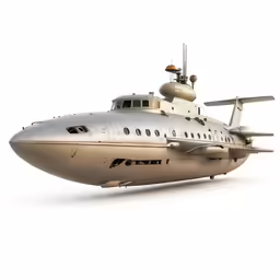 the large, modern boat is built in a low poly model