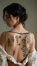 woman with tattoo on back of her neck