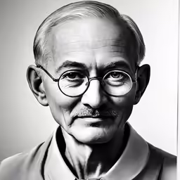 an older man with glasses and a tie