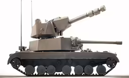 a tank is shown with a light on it