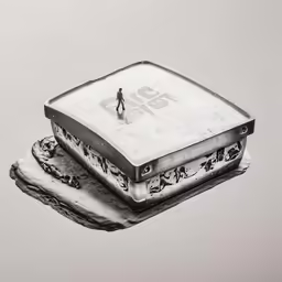 a photo that has some kind of thing on top of it