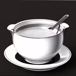 a bowl of food with a spoon in it